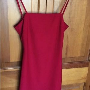 Lulus red mini dress with open tie back